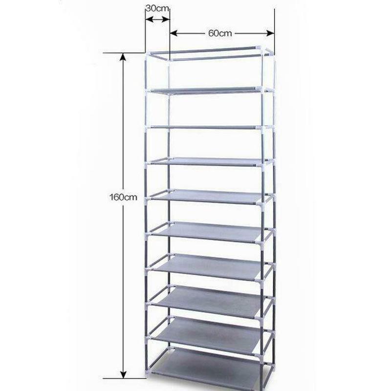 Shoe Rack Shelf Saving Storage Closet Organizer Cabinet - Etyn Online {{ product_tag }}