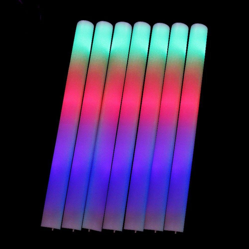 100 Pcs Light Up Foam Sticks LED Wands Batons Dj Flashing Glow 18" - Etyn Online {{ product_tag }}
