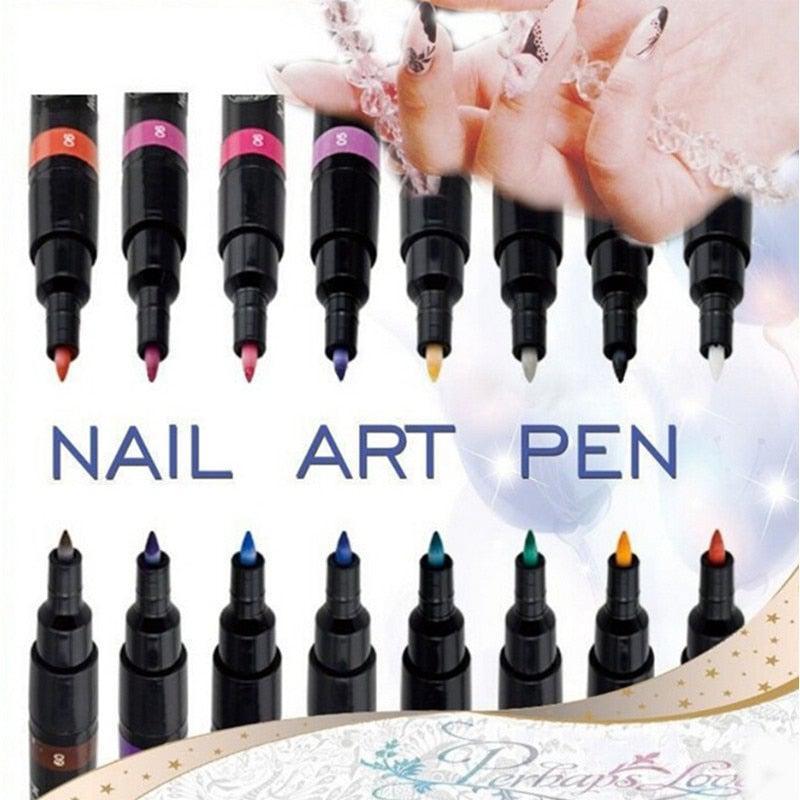 16 Colors Two-way Acrylic Nails Paint Pens - Etyn Online {{ product_tag }}