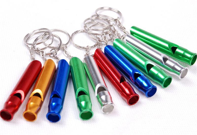 1Pcs Aluminum Emergency Survival Whistle Keychain - Etyn Online {{ product_tag }}