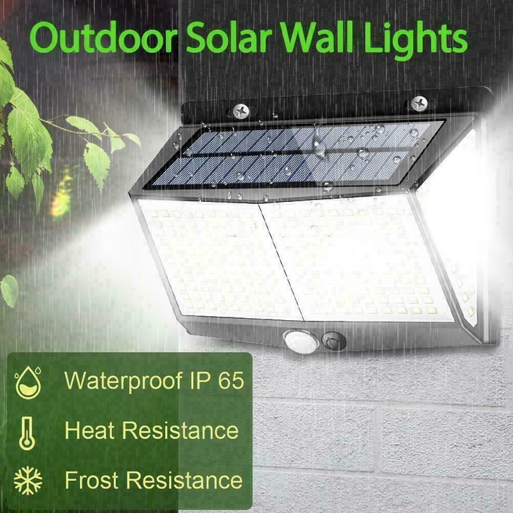 1PCS Solar Powered 288 LED PIR Motion Sensor Wall Light Garden Outdoor Lamps - Etyn Online {{ product_tag }}
