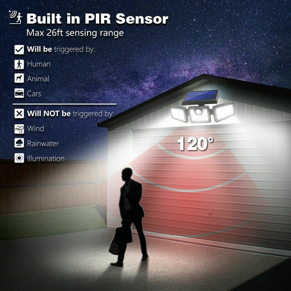 2 Pack Solar Lights Motion Sensor Security LED - Etyn Online {{ product_tag }}