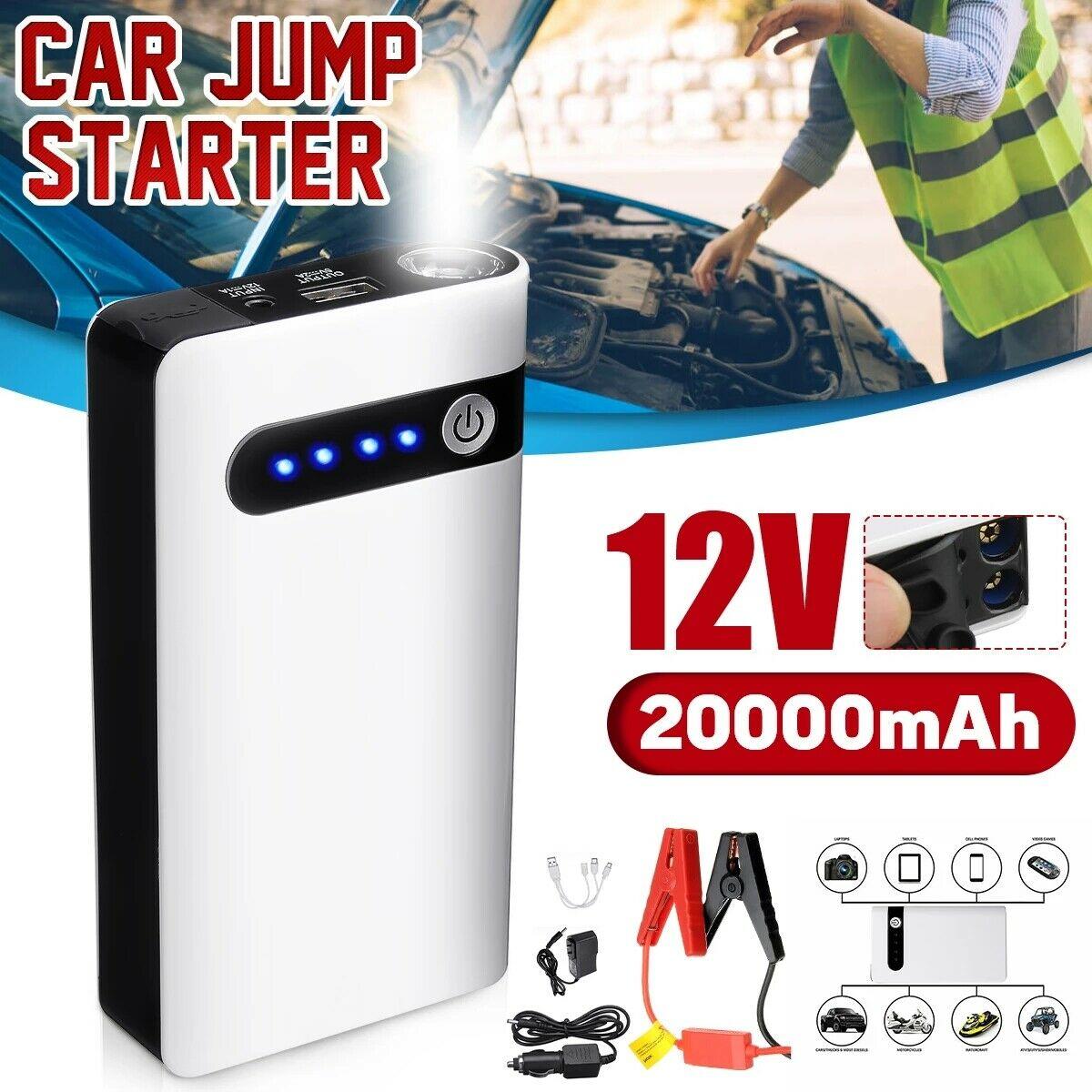 20000/69800mAh 12V Car Jump Starter Portable Battery Booster Charger - Etyn Online {{ product_tag }}
