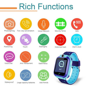 2021 NEW Waterproof Kids Smart Watch Anti-lost Safe GPS Tracker SOS Call A+ - Etyn Online {{ product_tag }}