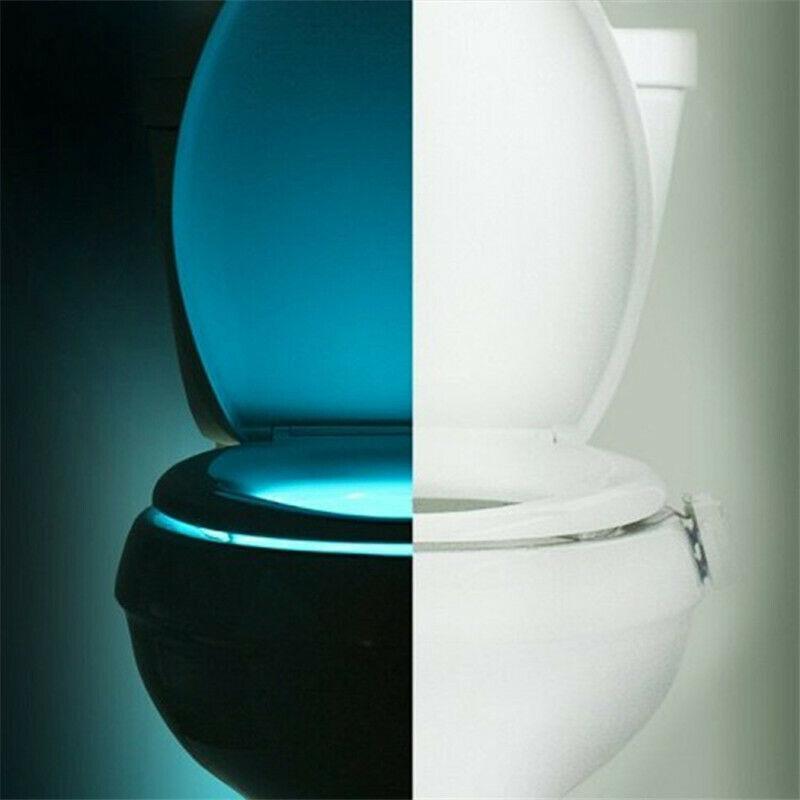 Bowl Bathroom Toilet Night LED 8 Color Lamp Sensor Lights Motion Activated Light - Etyn Online {{ product_tag }}