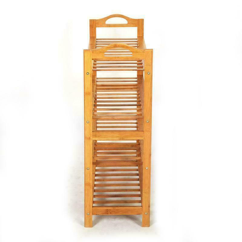 4 Tier Natural Bamboo Wooden Shoe Rack Organizer Stand Storage Shelf Unit - Etyn Online {{ product_tag }}