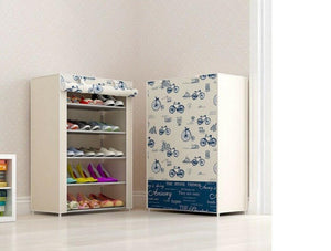 6 Layer 5 Shelf Shoes Cabinet Storage Organizer Shoe Rack Dustproof Standing - Etyn Online {{ product_tag }}