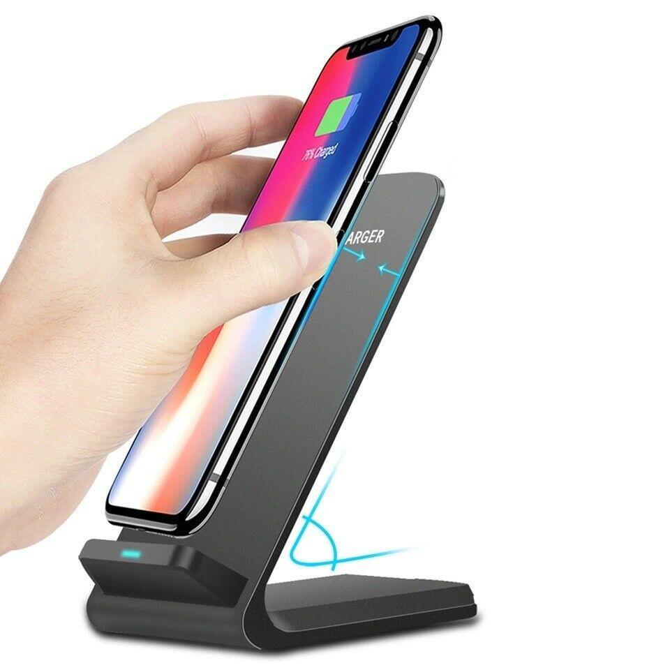 Qi Wireless Fast Charger Charging Pad Stand Dock - Etyn Online {{ product_tag }}