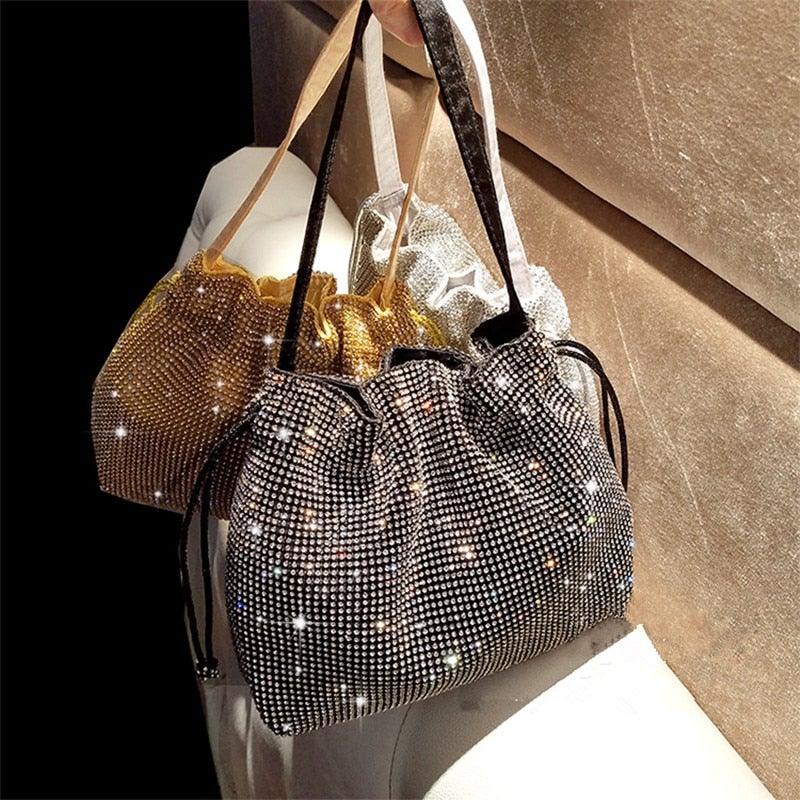 Diamond Handbag Vintage Crystal Design Evening Bag Wedding Party Bride Clutch Bag - Etyn Online {{ product_tag }}