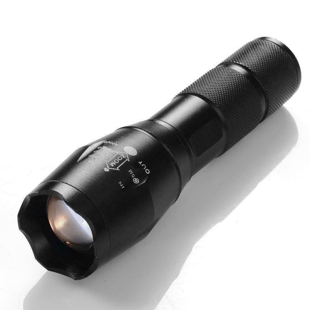 2Pack 10000LM LED Zoomable Flashlight Torch Lamp Light 18650/AAA 5-Mode - Etyn Online {{ product_tag Flashlights }}