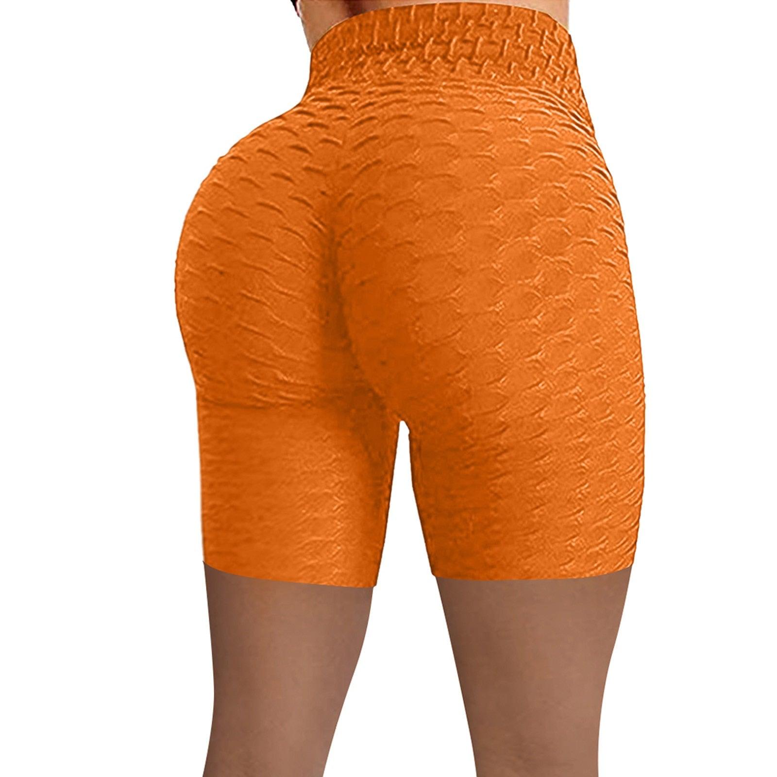 Summer Knit Shorts High Waist Hip Tight Leggings Stretch Running Biker Shorts - Etyn Online {{ product_tag }}