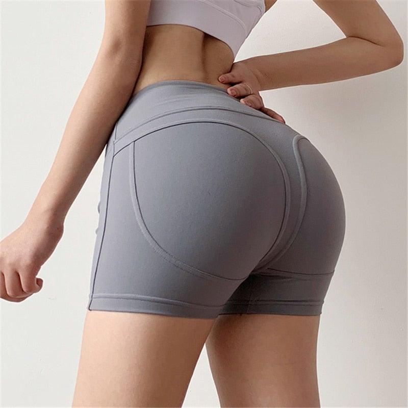 Women Tummy Control Athletic Shorts Booty Sports Push Up Gym Shorts Femme Yoga Shorts Workout Clothes - Etyn Online {{ product_tag }}