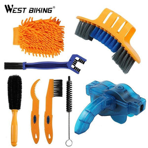 8 PCS Bike Chain Cleaner Bicycle Brush Maintenance Tool - Etyn Online {{ product_tag }}