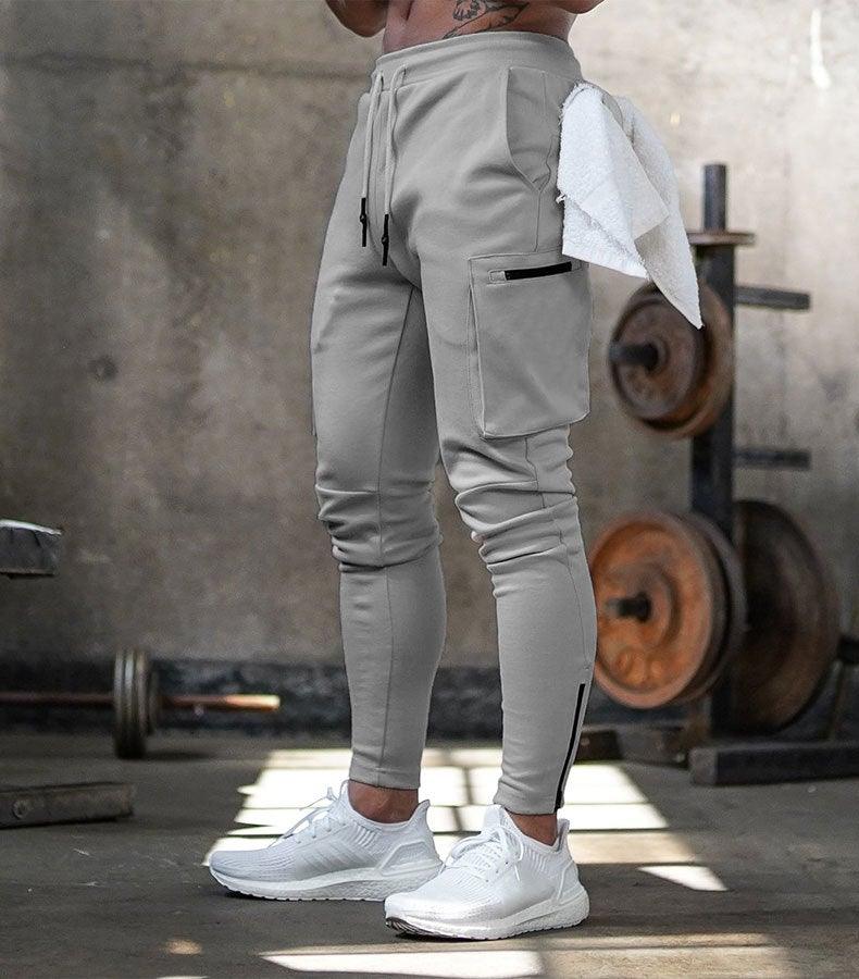 Fashion Stitching Men Pants Fitness Casual Elastic Pants men Bodybuilding Clothing Casual Navy Military Sweatpants Joggers Pants - Etyn Online {{ product_tag }}