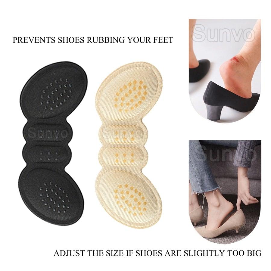 Two pairs Women Insoles Adhesive Heel Liner Grips Protector Sticker - Etyn Online {{ product_tag }}