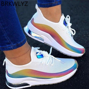 Fashion Women Colorful Cool Sneaker Comfort Walking Shoes Woman - Etyn Online {{ product_tag }}