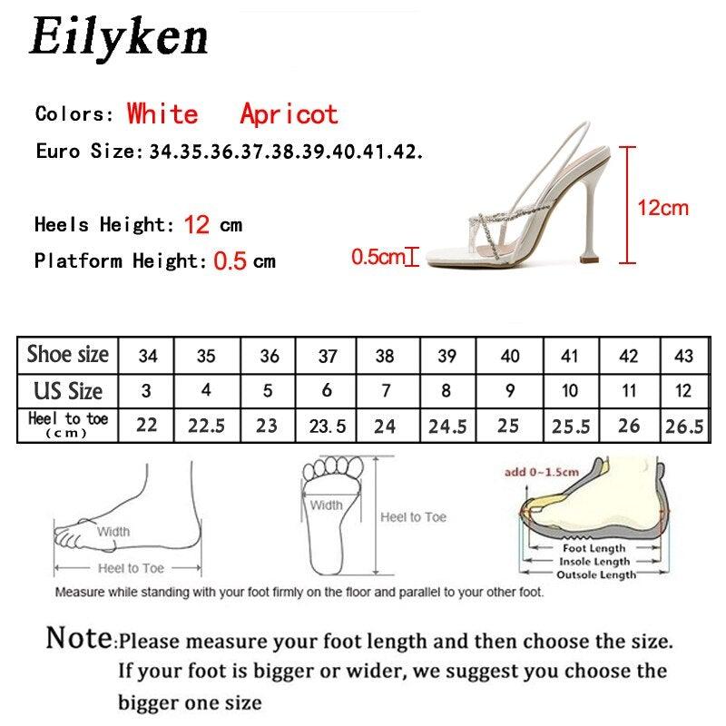 Women Elegant PVC Rhinestone Crystal Sandals - Etyn Online {{ product_tag }}