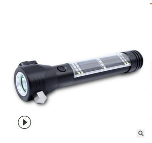 Solar Power LED Flashlight Multi-Functional Torch Survival Tool Emergency Light - Etyn Online {{ product_tag }}