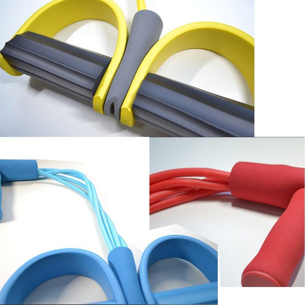 Gum 4 Tube Resistance Bands Latex Pedal Pull Rope Resistance Yoga Band - Etyn Online {{ product_tag }}