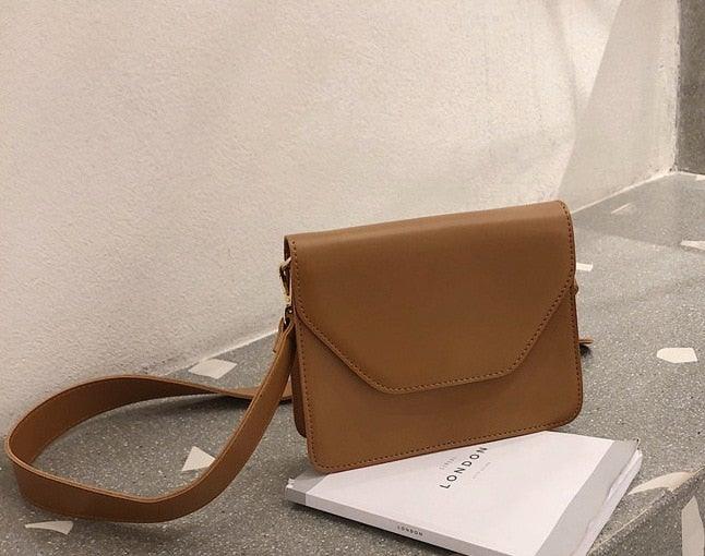 Women Pu Leather Shoulder Bags Brief Flap Women's Casual Crossbody Bags - Etyn Online {{ product_tag }}