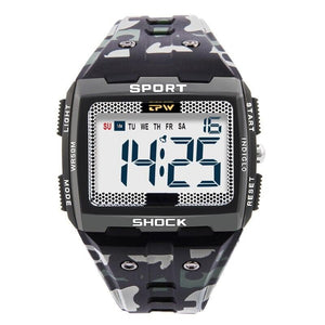 Men Sport Watch Multifunction Stopwatch Fitness Alarm Clock 5Bar Waterproof BackLight Square Digital Watches Relogio Masculino - Etyn Online