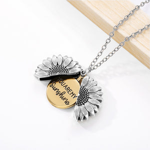 You Are My Sunshine Necklaces For Women Gold Sunflower Pendant - Etyn Online {{ product_tag }}