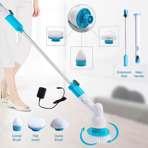 Electric Cleaning Turbo Scrub Brush Cleaning Tools Set - Etyn Online {{ product_tag Household Cleaning Supplies }}