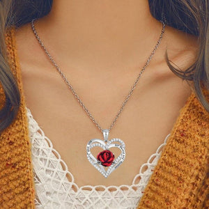 Exquisite Fashion Couple Love Rose Necklace - Etyn Online {{ product_tag }}