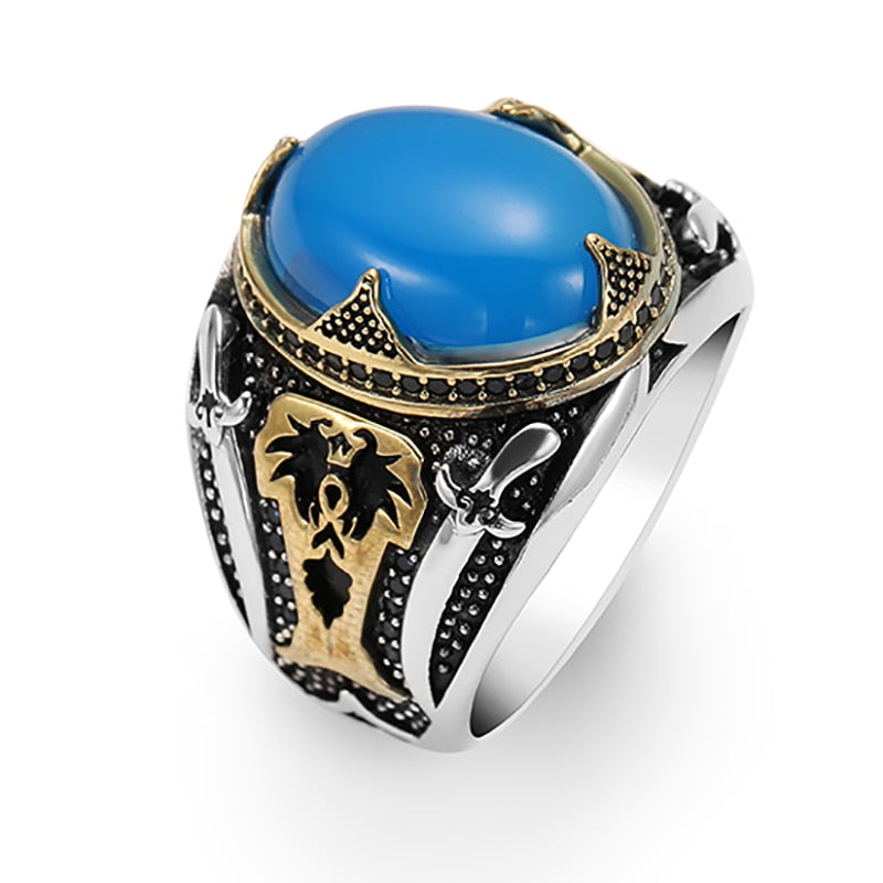 Turkish Handmade Crown Ring Fashion Trend Banquet Jewelry Gifts - Etyn Online {{ product_tag }}