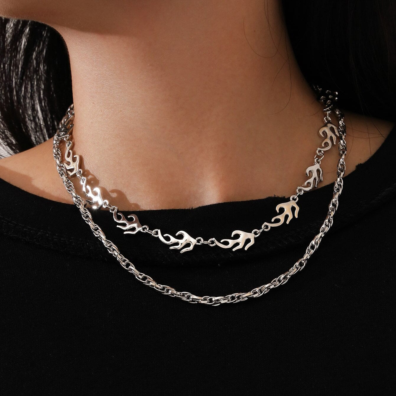 2022 New Brambles Unisex Choker Necklace Women Hip-hop Gothic Punk Style Barbed Wire Thorns Pendant Chain Valentine's Day Gifts - Etyn Online {{ product_tag }}