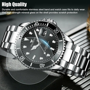 Waterproof Men Watch Classic Stainless Steel Quartz Business - Etyn Online {{ product_tag }}
