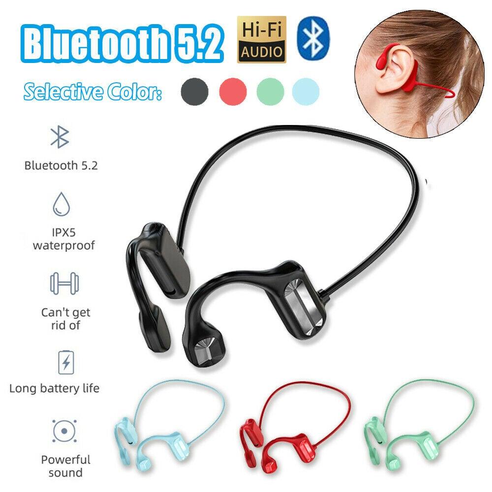 Bluetooth 5.2 Bone Conduction Headset Wireless Outdoor Sports Headphones - Etyn Online {{ product_tag }}