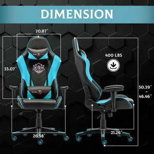 Computer Gaming Chair Office Racing Style Recliner Seat Swivel High-back Chair - Etyn Online {{ product_tag }}