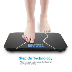 Digital Electronic LCD Personal Glass Bathroom Body Weight Weighing Scale 396 LB - Etyn Online {{ product_tag }}