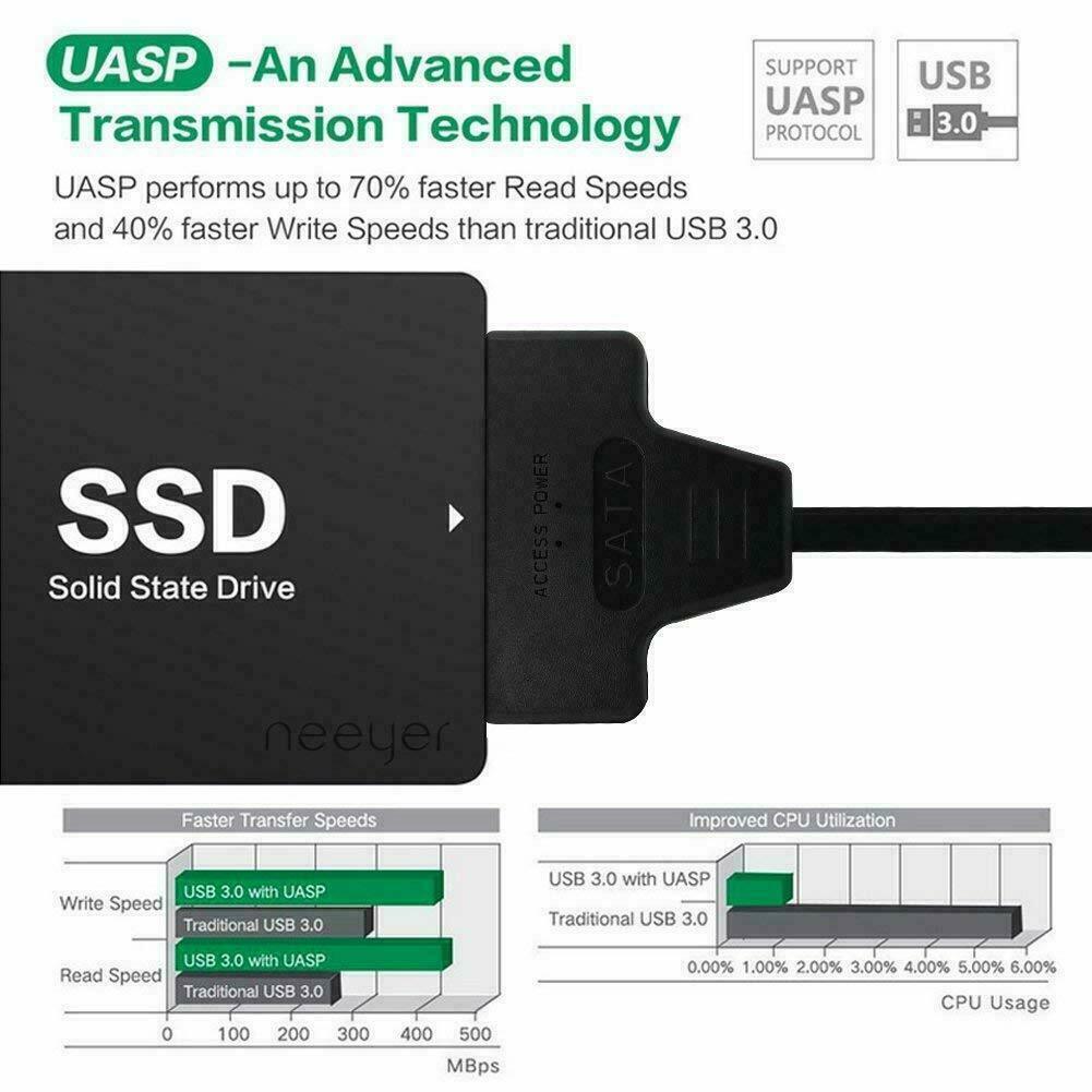 SATA III Hard Drive Adapter Cable/UASP -SATA - Etyn Online {{ product_tag }}