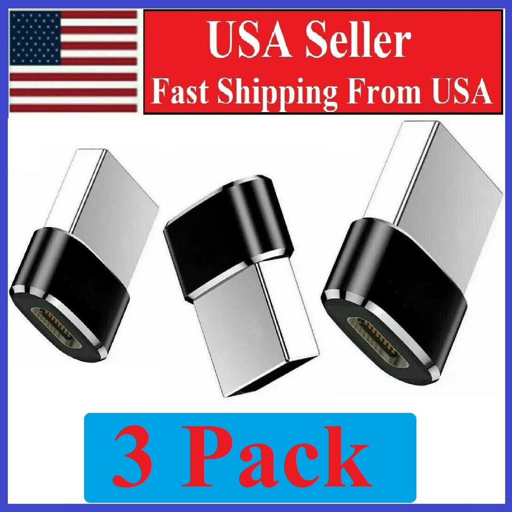 3 PACK USB C 3.1 Type C Female to USB 3.0 Type A Male Port Converter Adapter BLK - Etyn Online {{ product_tag }}