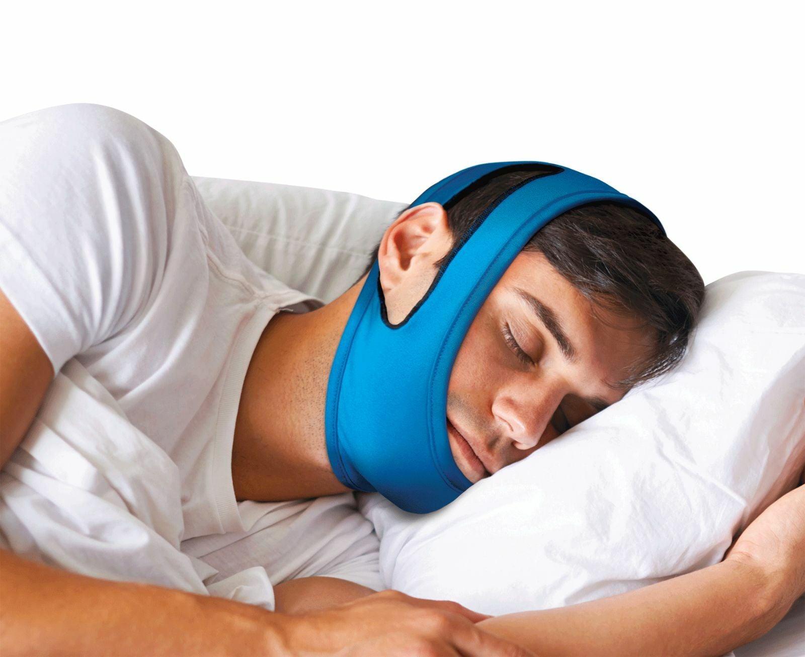 Snore Stop Belt Anti Snoring Cap Chin Strap Sleep Apnea Jaw Solution TMJ BLUE - Etyn Online {{ product_tag }}