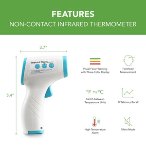 Everaid Non-Contact Digital Forehead Thermo meter, IR Infrared for Adults & Baby - Etyn Online {{ product_tag }}
