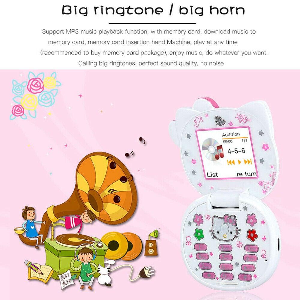 Unlocked K688 Flip Cute Lovely Small Mini Phone For Women Kids Girls Dual Sim US - Etyn Online {{ product_tag }}