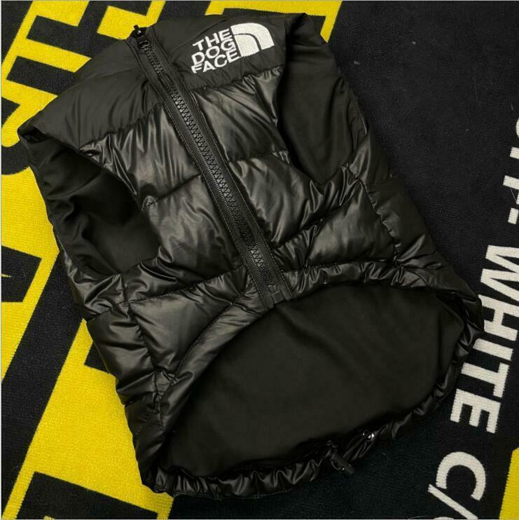 Black Padded Winter Warm Down Vest for Small Dogs - Etyn Online {{ product_tag }}