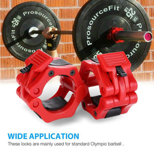 Pair 2'' Olympic Spinlock Collars Barbell Dumbell Clips Clamp Weight Bar Lock - Etyn Online {{ product_tag }}