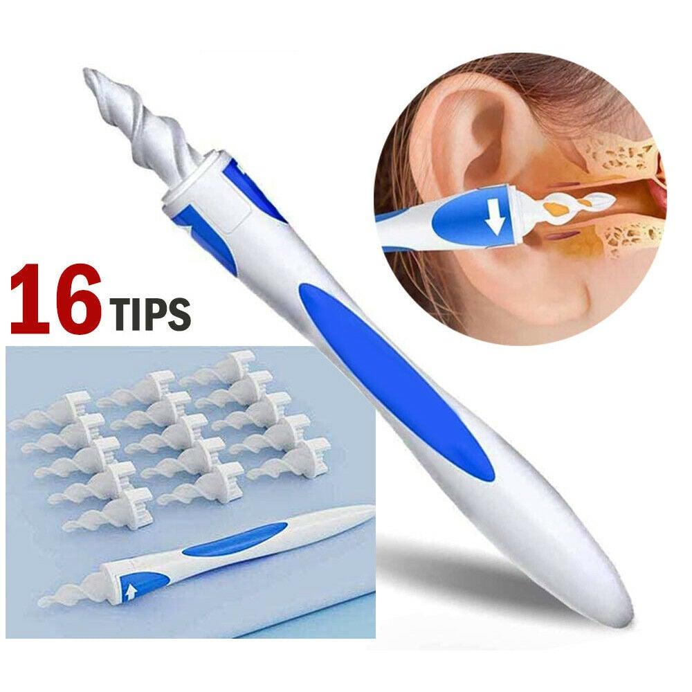 Ear Wax Remover Tool Ear Wax Cleaner Removal Spiral Picker Tips Q-Grips Care Kit - Etyn Online {{ product_tag }}