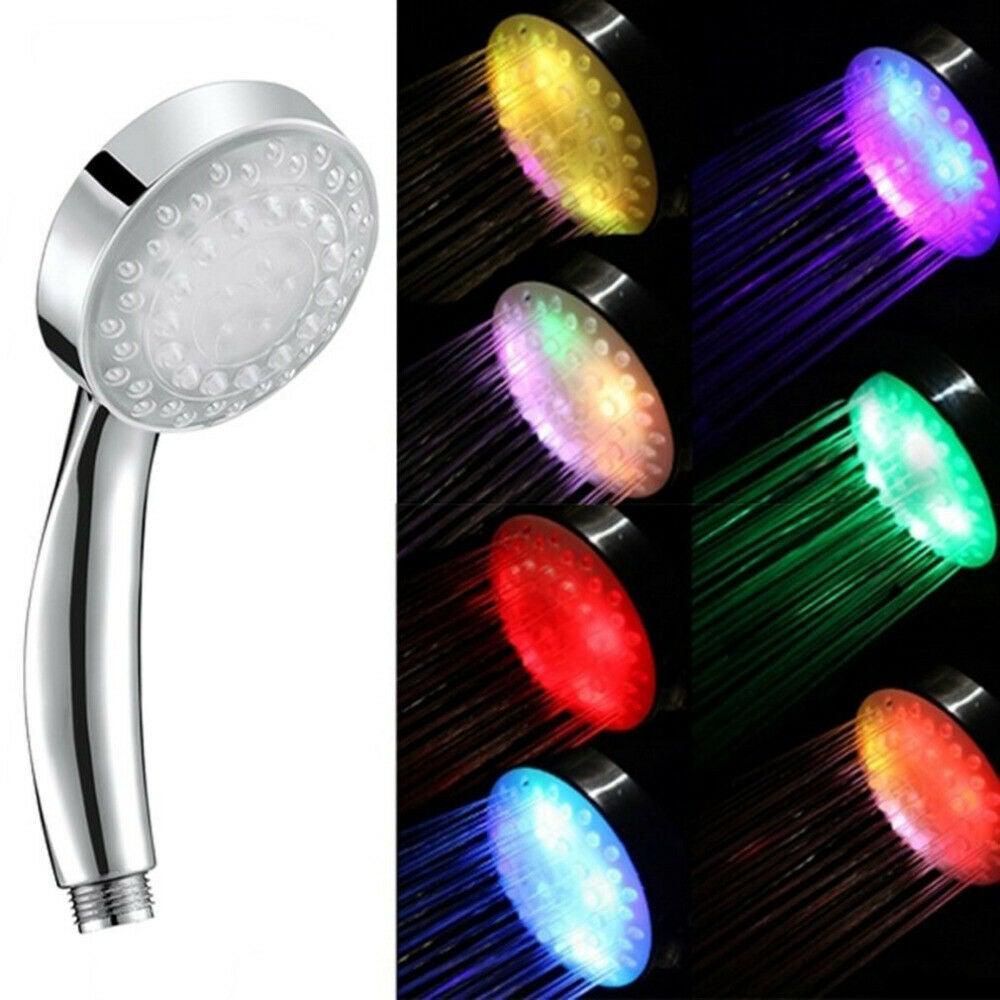 Handheld 7 Color Changing LED Light Bathroom Shower Head - Etyn Online {{ product_tag }}