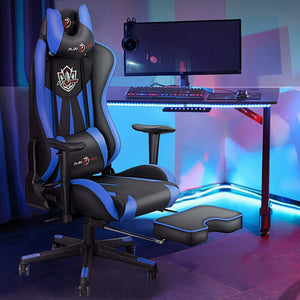 Ergonomic Gaming Racing Chair Computer Office Desk Seat Swivel Recliner Footrest - Etyn Online {{ product_tag }}
