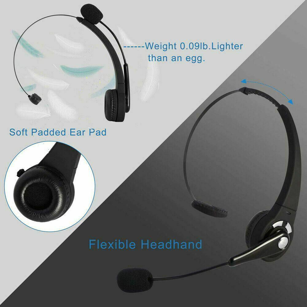 Wireless Headset Truck Driver Noise Cancelling Over-Head Bluetooth Headphones US - Etyn Online {{ product_tag }}