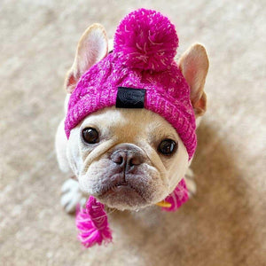 Winter Warm Dog Pet Hats Knitting Windproof Bulldog Puppy Hat Cat Hat Fluffy - Etyn Online {{ product_tag }}
