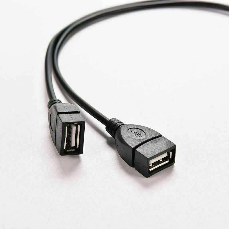 USB 2.0 A Male To 2 Dual USB Female Jack Y Splitter Hub Power Cord Adapter Cable - Etyn Online {{ product_tag }}