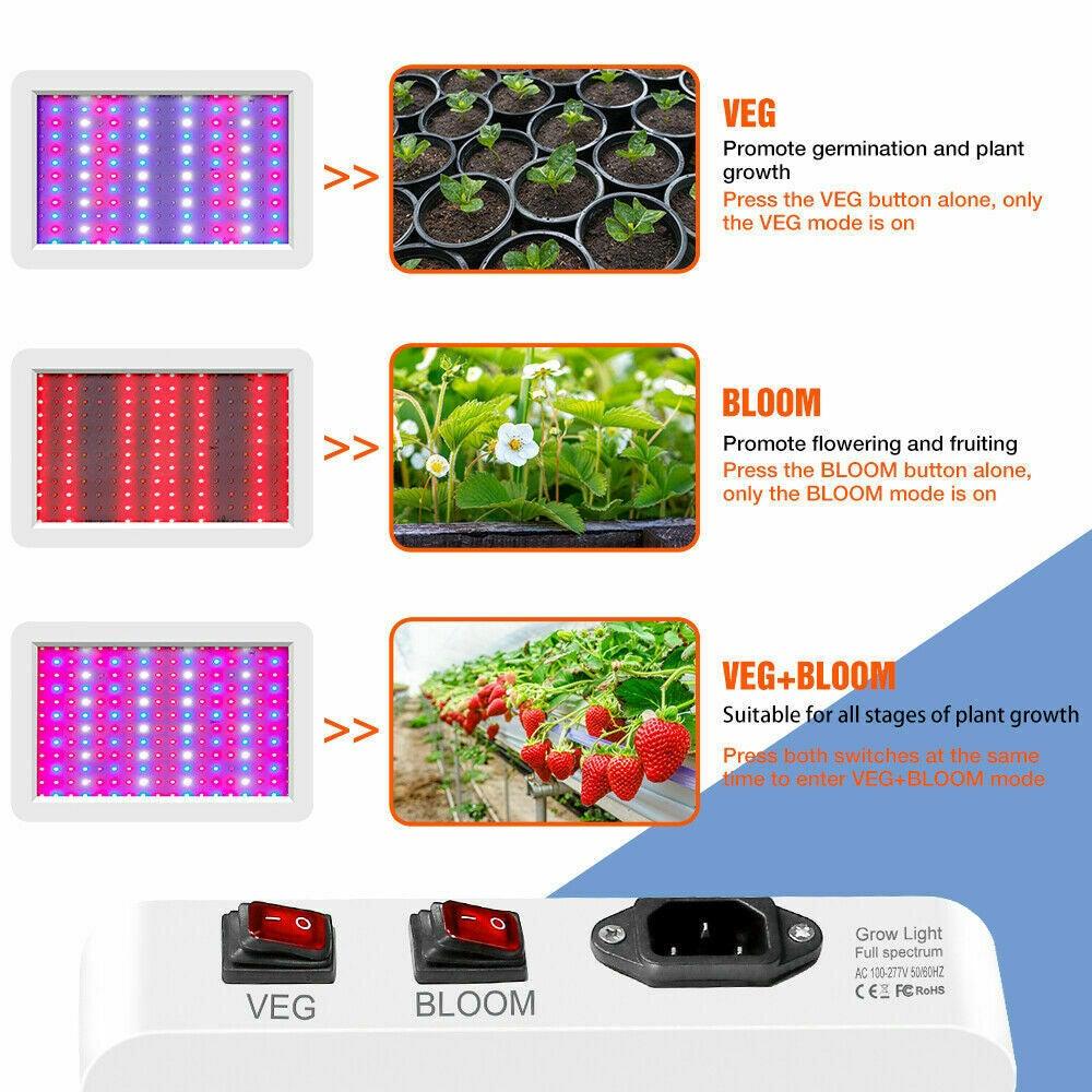 4000W/5000W LED Grow Lights Full Spectrum Indoor Hydroponic Veg Flower Plant Lamp - Etyn Online {{ product_tag }}