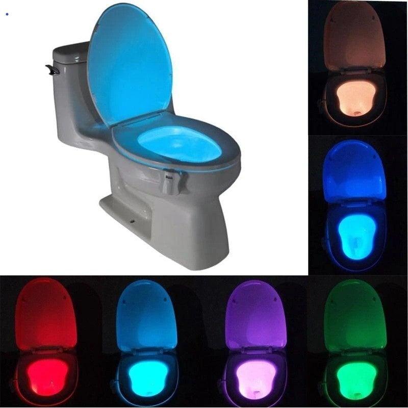 Bowl Bathroom Toilet Night LED 8 Color Lamp Sensor Lights Motion Activated Light - Etyn Online {{ product_tag }}